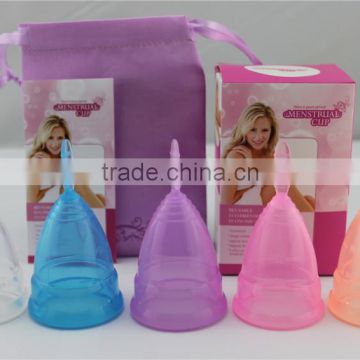 2016 Summer very popular silicone menstrual period cup for feminie