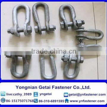 Hot dip galvanized bolt U type shackle