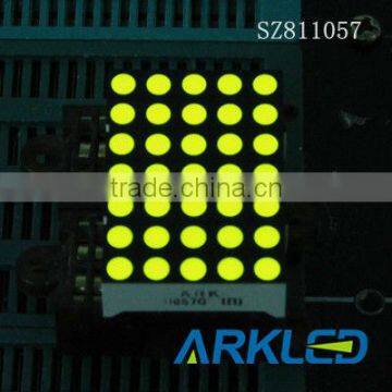 1.0 inch(3mm) Dot Size LED Matrix Display,ARKLED with yellowish color