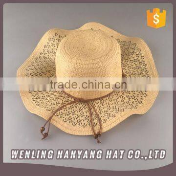 Solid Color Band Braided Sun Hat Women Sun Visor Hat photo-2