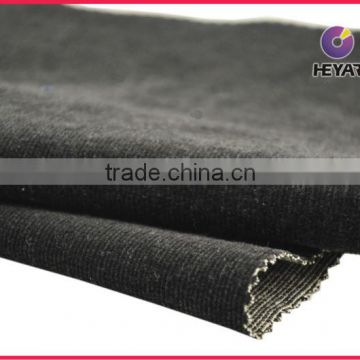 Sulphur black corduroy fabric