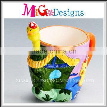 Direct Factory Manufacture OEM Colorful Decor Gift Wholesale Ceramic Mug With Spoon