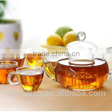 Glass Teapot Cup Set With Gift Box Packaging photo-2