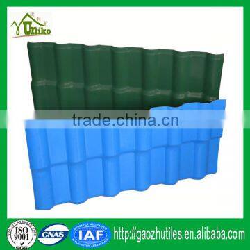 color stable self-cleaning asa coated popular recycled plastic roofing tile for house