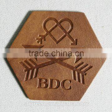 Brand Leather Label With Sewing Groove for Easy Stitching photo-5