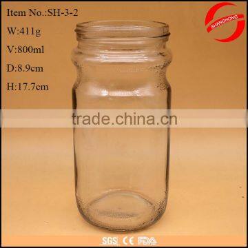 Factory wholesale customized empty glass honey jar