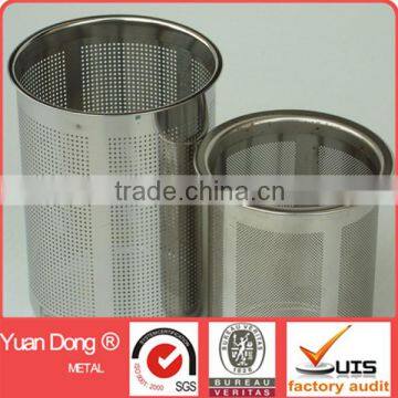 0.5m Height perforated stainless steel wire mesh cylinder filter