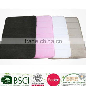 Microfiber Memory Foam Anti-slip Rubber Base Floor Rug Bath Mat