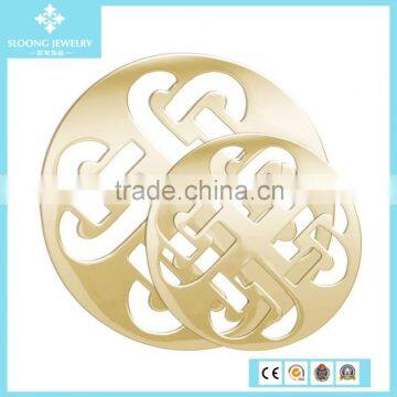 High Quality New Custom Love Knots Gold Coin Pendant