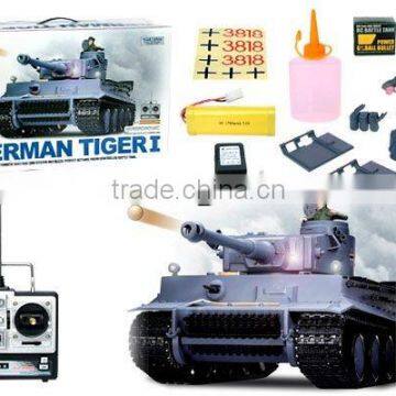 HL RC Model Tank/RC Tank/1:16 German Tiger I RC Tank With Smoking and Sound