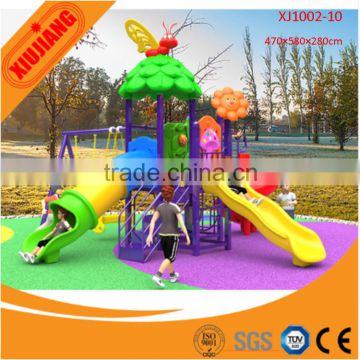 Outdoor playground slide kids games play center