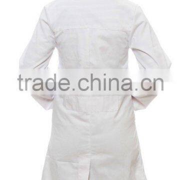 OEM Ladies White Polycotton Lab Coat for Women photo-2