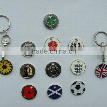 2016 Promotional Supermarket Shopping Plastic Trolley Coin photo-6