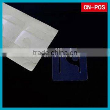 supermarket plastic display adhesive hook for hanging