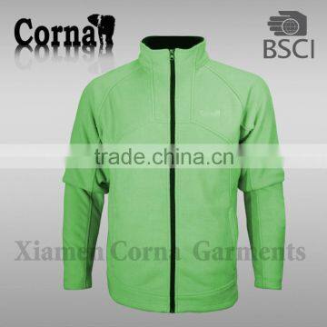 2016 men's cheap plus size green soft and warm fleece jacket