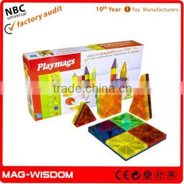 Playmags 2016 Magnetic Building Tile Blocks Magna Hot Tiles 18pcs