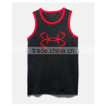 Men's fitness crop top gym stringer tank top new design