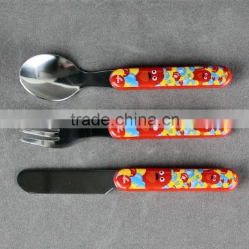 Stainless steel child cutlery set