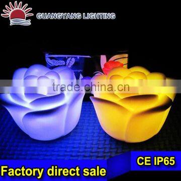 plastic waterproof led flower light for wedding and party