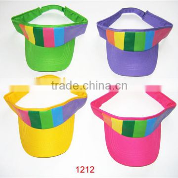 Sun visor ,sun hat, visor cap for promotion