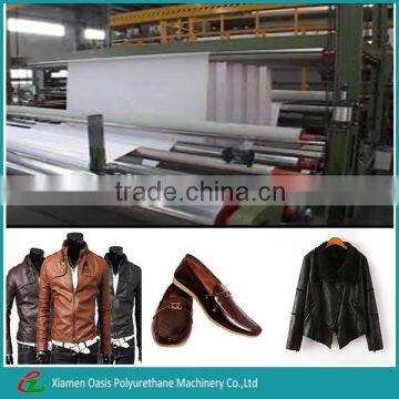 Synthetic pu leather embossing machine