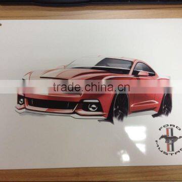 custom embossed tin metal believe sign printing
