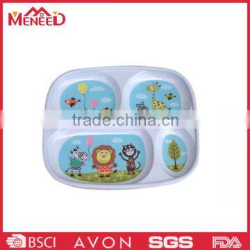 Homeware melamine disposable fast food tray for kids