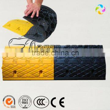 Traffic Road recycled rubber steel speed hump