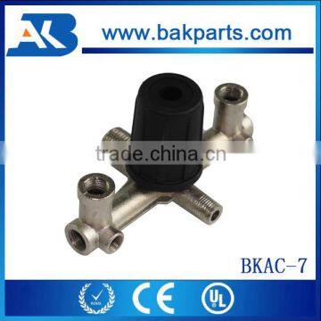 Air compressor spare parts black cap golden color regulator valve