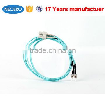 SC-ST om3 fiber patch cord with single-mode LSZH jacket