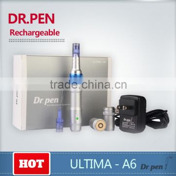 Best Microneedling pen Korea derma roller pen Derma Microneedle Dr. Pen Ultima A6 Rechargeable with 2 needle cartridges