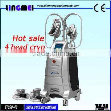 Cryolipolysis cool shape,Double hanle working at the same time,4 treatment heads of different size