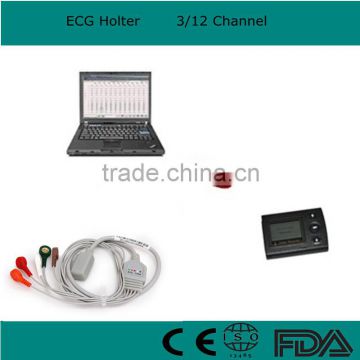 Hot selling CE Approved ECG Holter recorder System Holter monitor Analysis Software by USB for cardiac