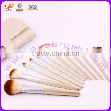 12pcs white custom logo make up brush set