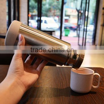 double wall metal 350ml vacuum cup promotion thermos tumbler with small cup