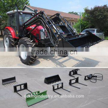 Strong 120hp agricultural tractor with front end loader