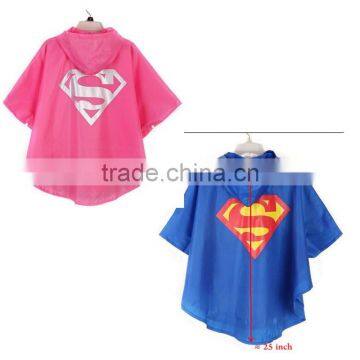 Wholesale 2017 New Popular Polyester Waterproof Super Hero Kids Raincoats photo-4