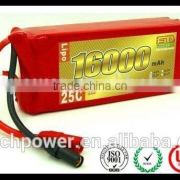 16000mAh 22.2V 15C 6S1P Multirotor UAV RC Lipo Battery Pack photo-2