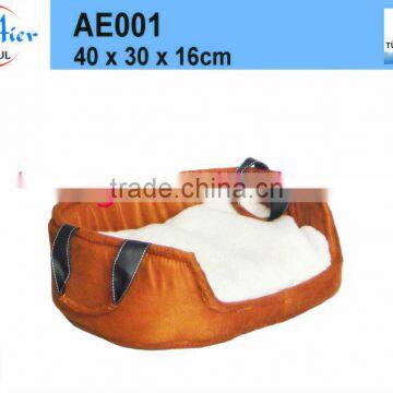 luxury portable pet cotton dog bed for sale