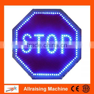 Reflective Solar flashing led stop sign