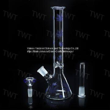 Beaker Base Bongs Glass Bongs Ice Catcher Thickness Glass for Smoking With 14-19 Downstem and 14mm Bowl 10.5