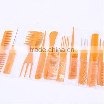10pcs Professional Salon Hair Styling Hairdressing Black Plastic BarbersBrush Combs Set Hair Comb Set,Good for Barber photo-6