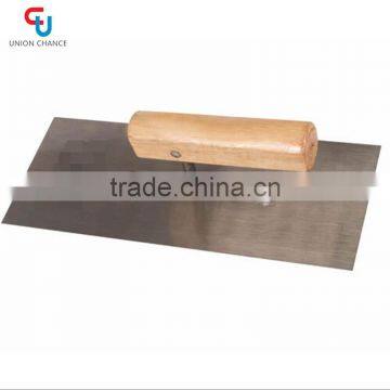 Aluminum foot plastering trowel with plastic handle