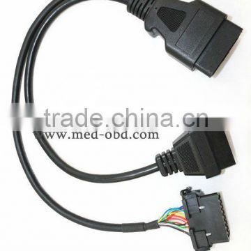 OBD2 Y Cable Adapter for HondaUniversal Snap In OBDII