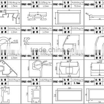 6063 t5 extrusion process aluminum profile for auto car parts by your design