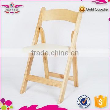 portable mahogany wood folding chair furnture