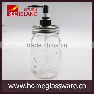 Mason Jar Soap/Lotion Dispenser - Your Choice of Jar Color and Pump Style photo-3