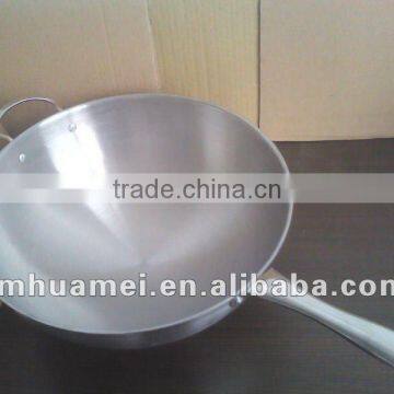 Commercial stainless steel induction wok