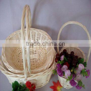 100%handmade craft exquisite wicker/willow decorative flower baskets