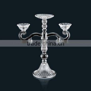 Lead-free crystal wholesale glass tall candelabras for sale used